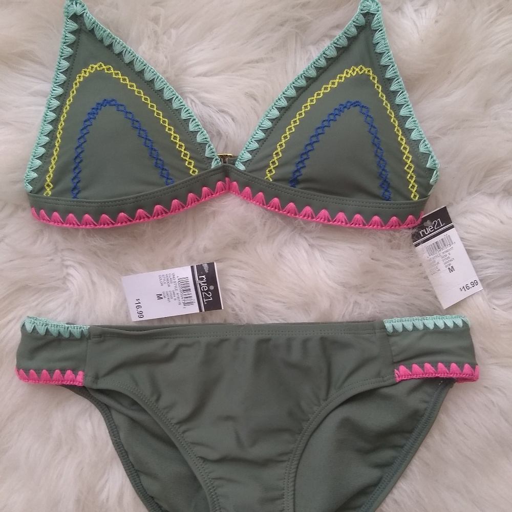 Green Bikini Set M